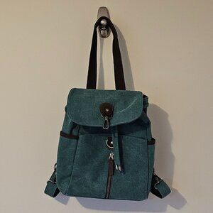 Davan Designs multifunctional canvas backpack - teal